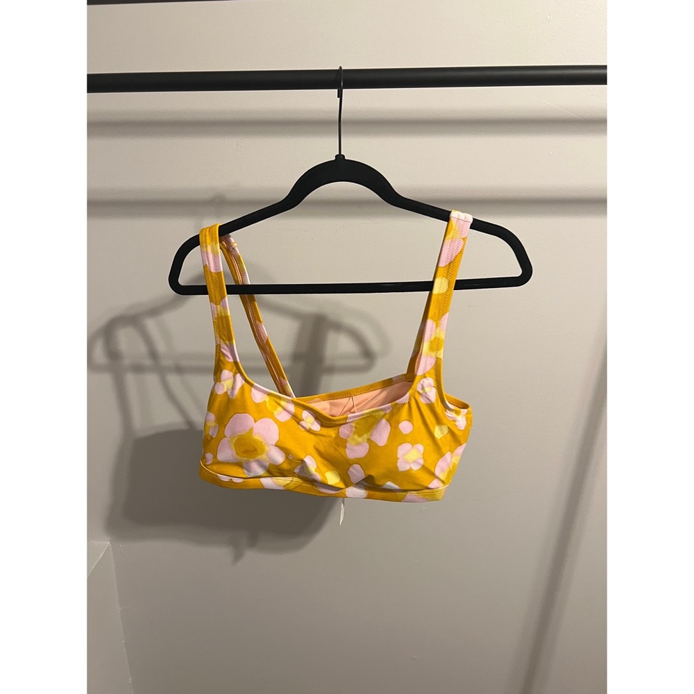 Madewell Second Wave Balconette Bikini Top in Watercolor Floral Size XL & M NWT - Picture 2 of 9